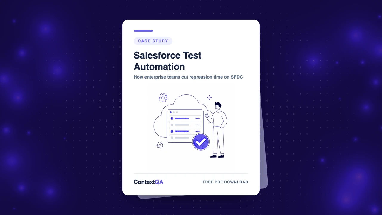 Salesforce test automation case study whitepaper cover
