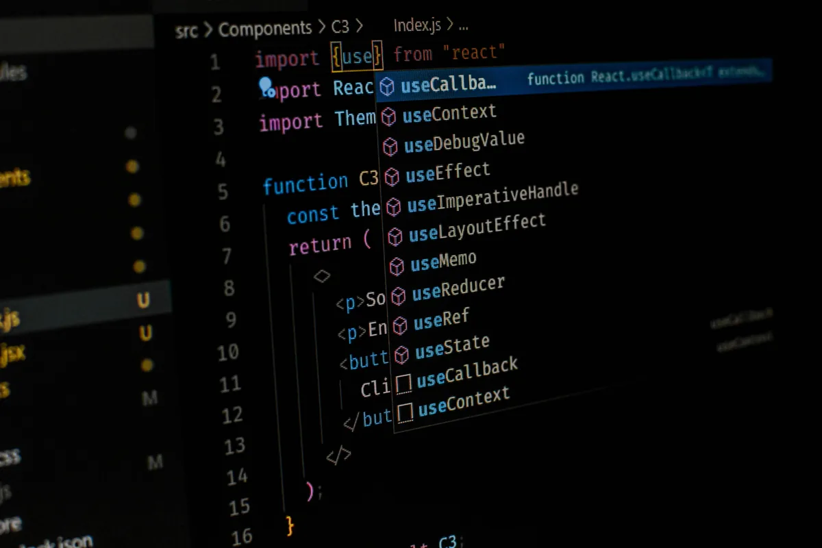 A code editor showing test automation code in JavaScript and TypeScript