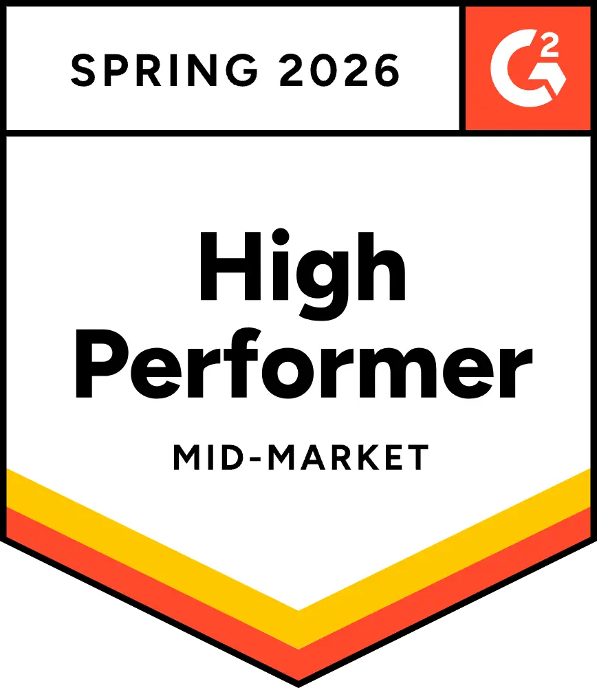 G2 High Performer — Mid-Market