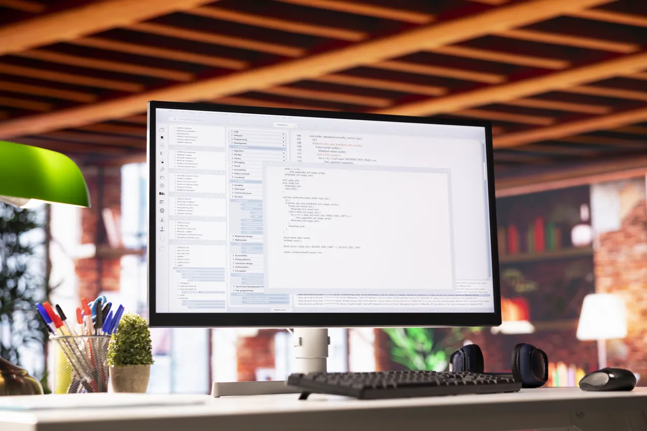 A debugging session in a code editor, used in regression testing to catch defects introduced by changes