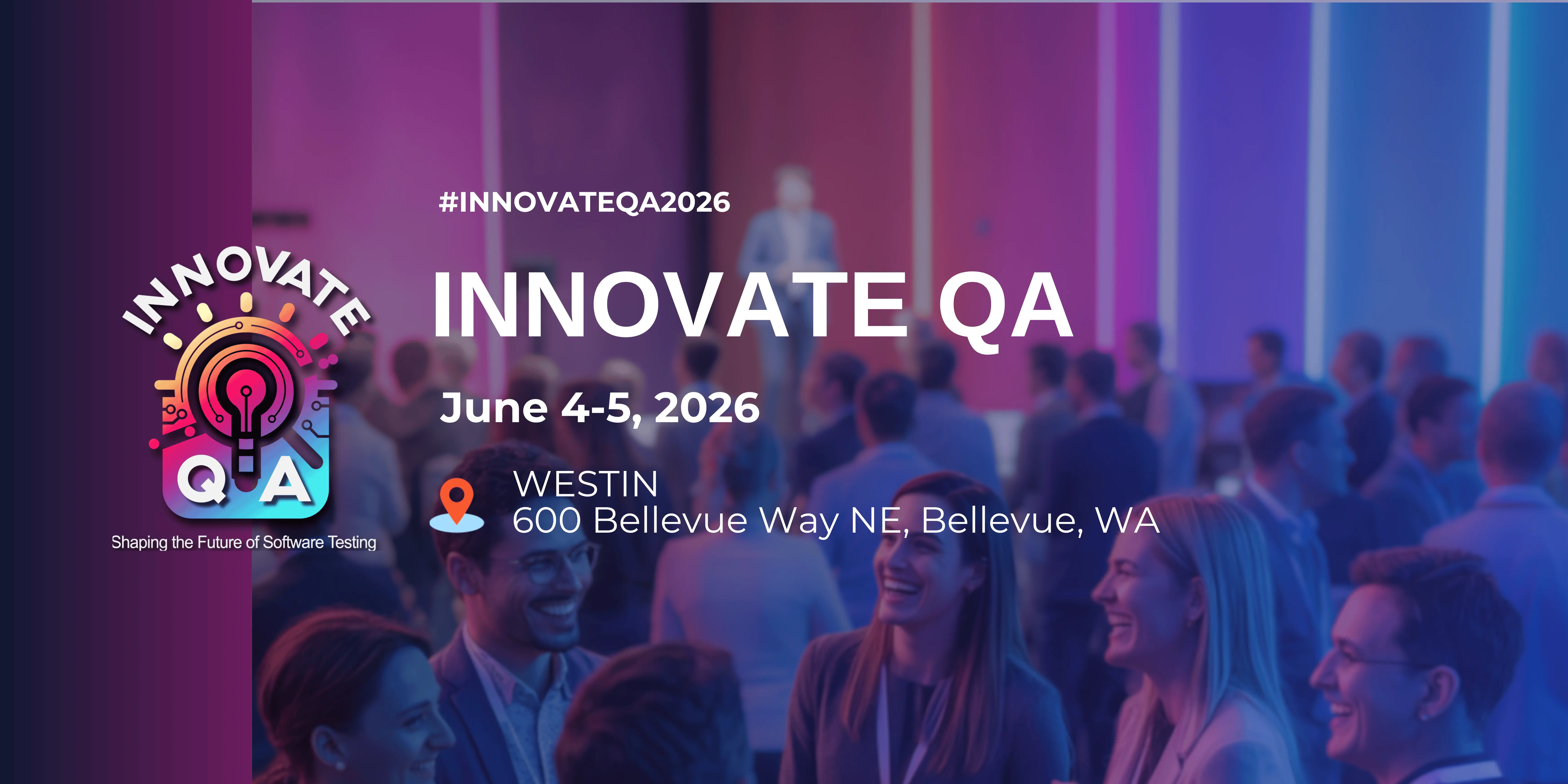 Innovate QA 2026 conference audience
