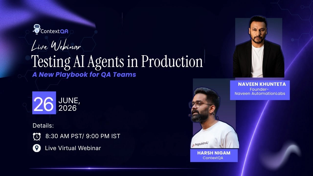 Testing AI Agents in Production: A New Playbook for QA Teams — webinar