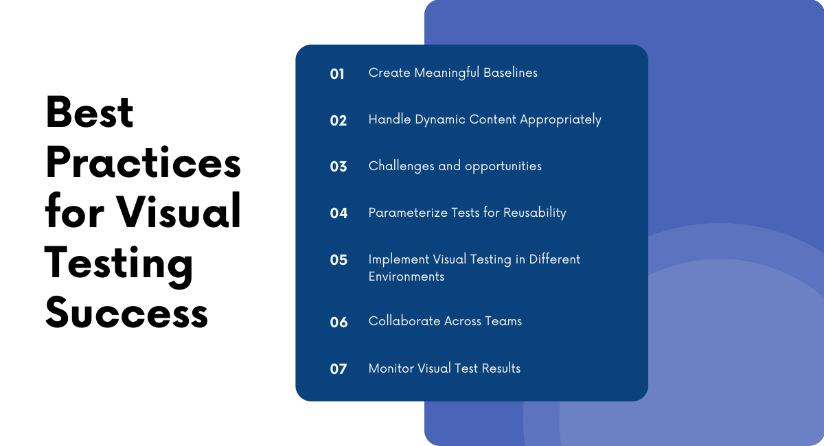 Best Practices for Visual Testing Success
