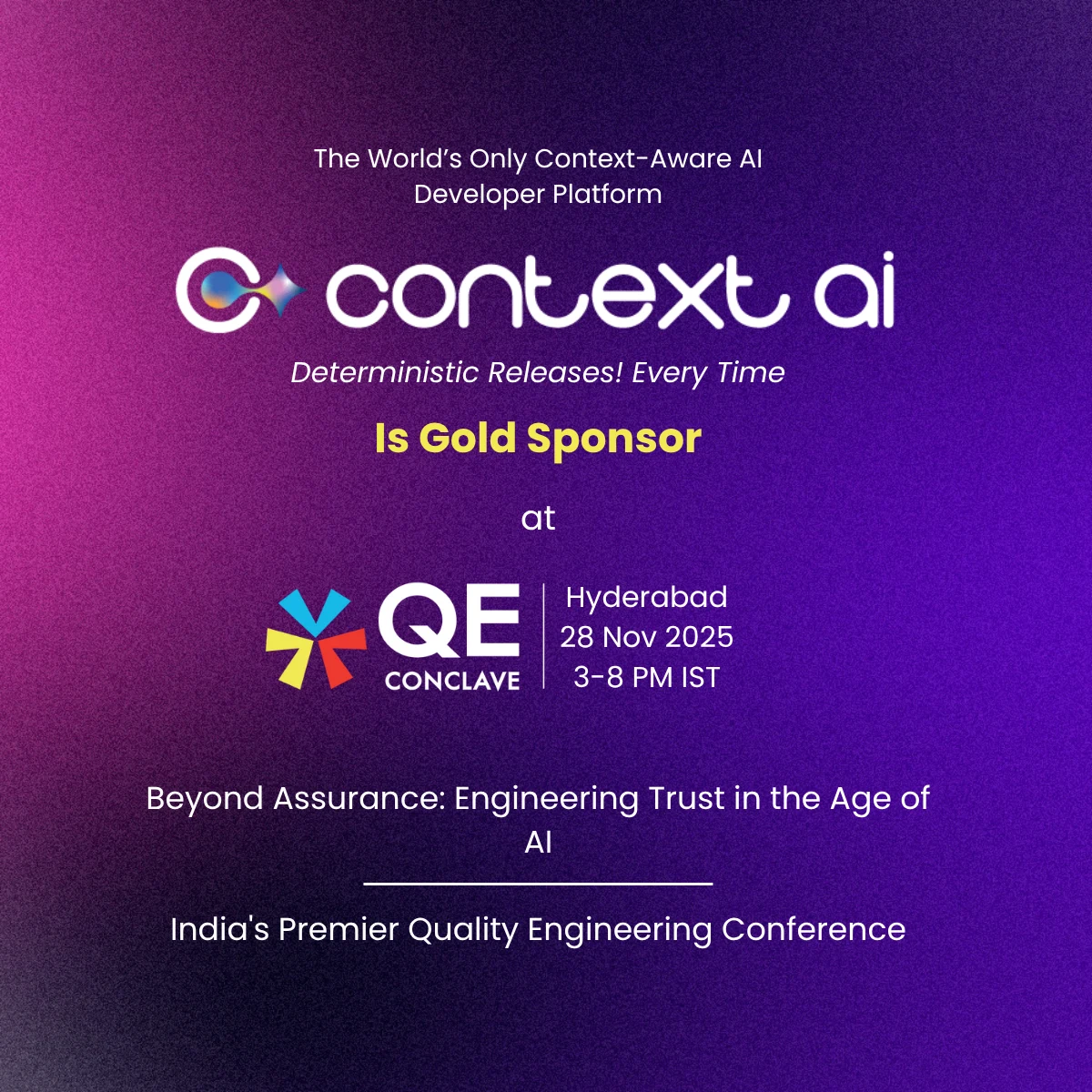 ContextAi at QE Conclave