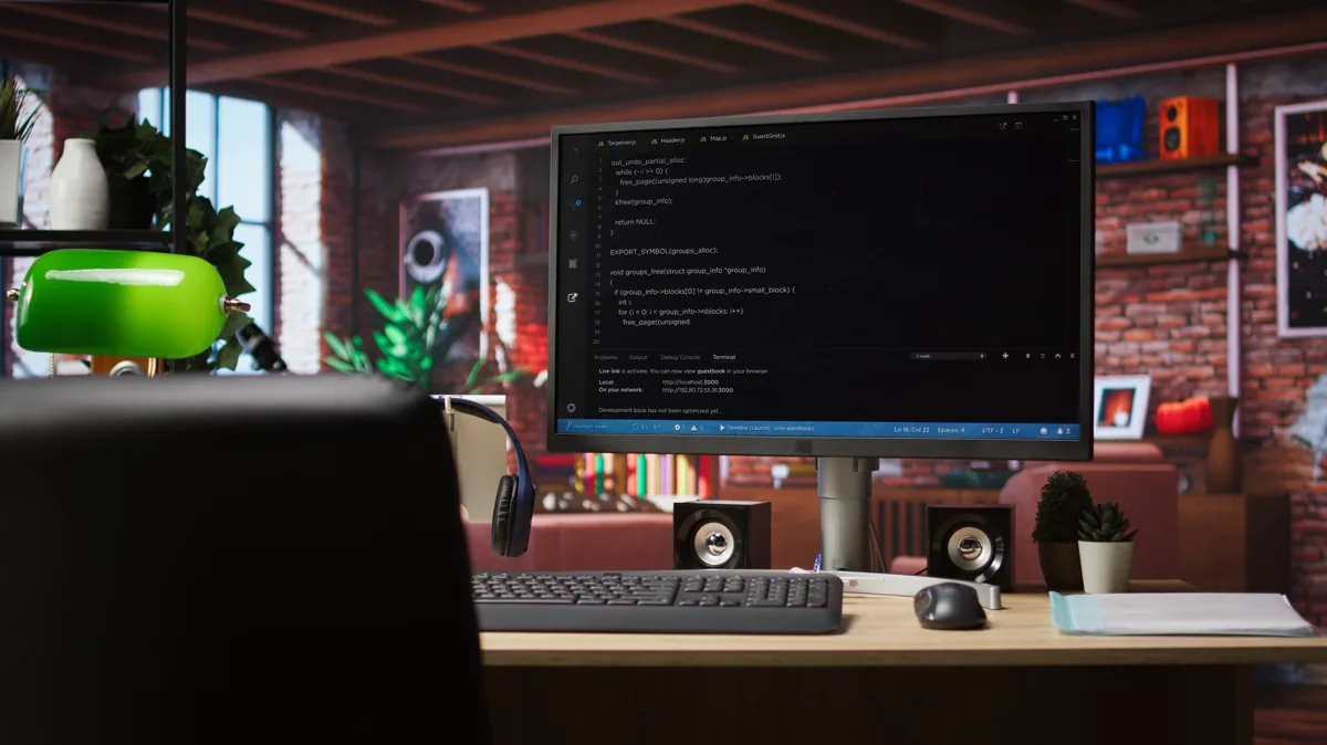 Testing an API in Chrome DevTools on a code editor and software UI screen