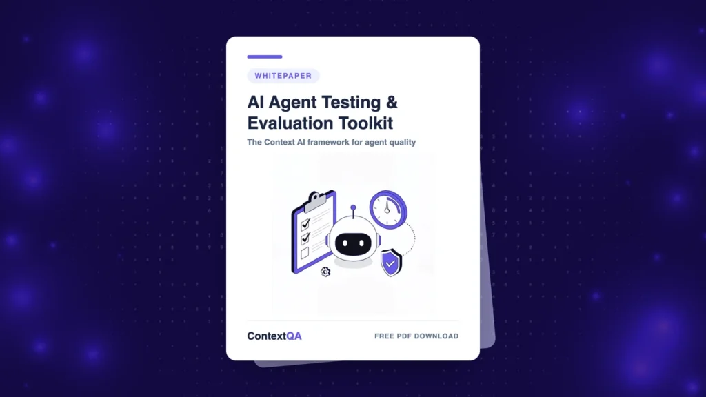AI agent testing and evaluation toolkit whitepaper cover