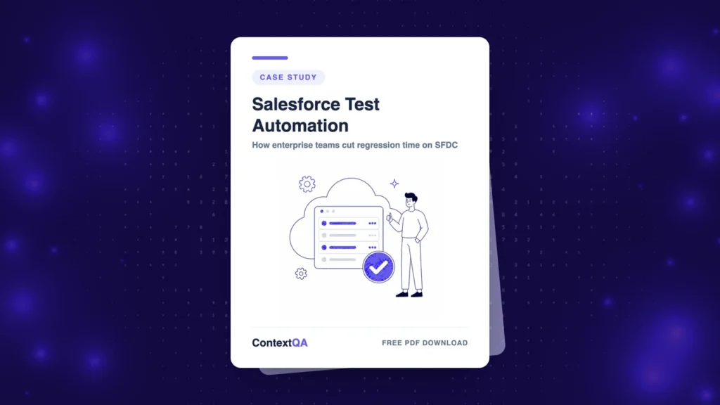 Salesforce test automation case study whitepaper cover