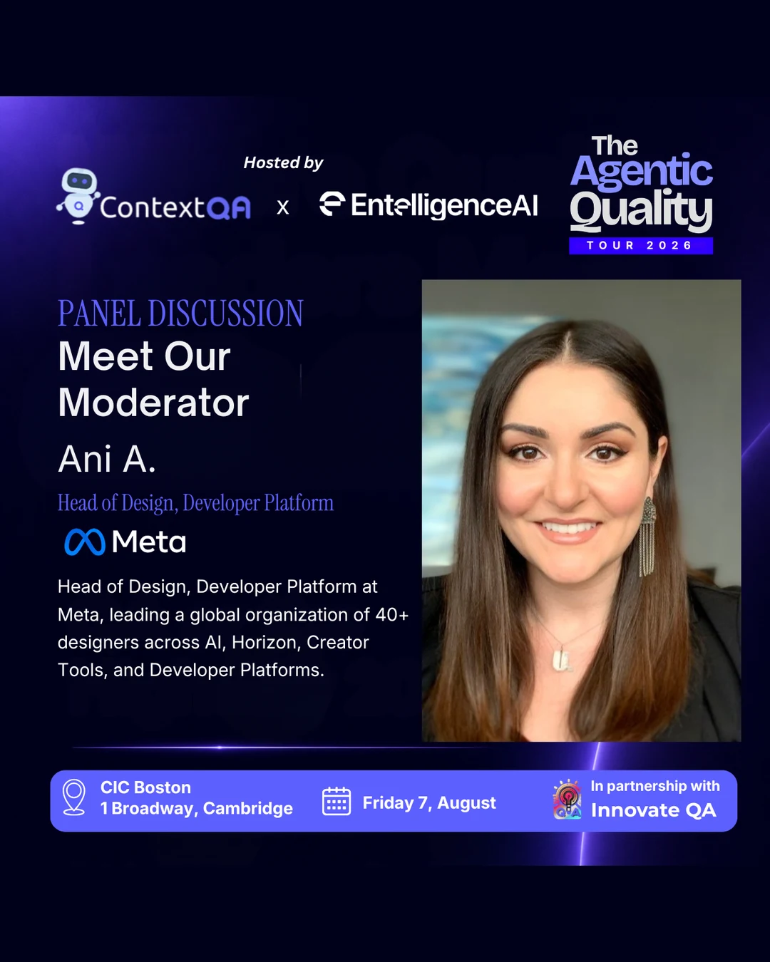 Ani A, Head of Design, Developer Platform at Meta