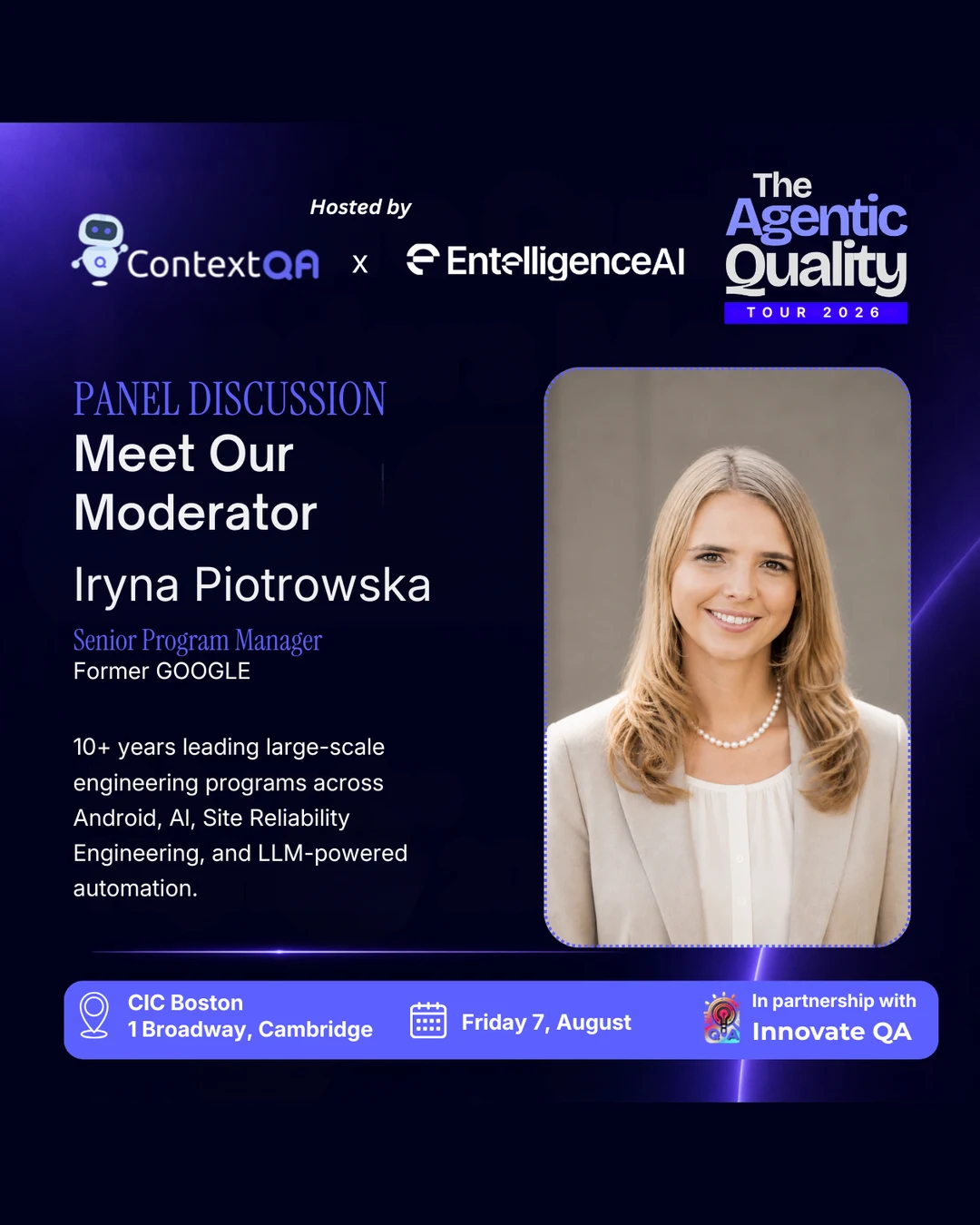 Iryna Piotrowska, Senior Program Manager, formerly Google