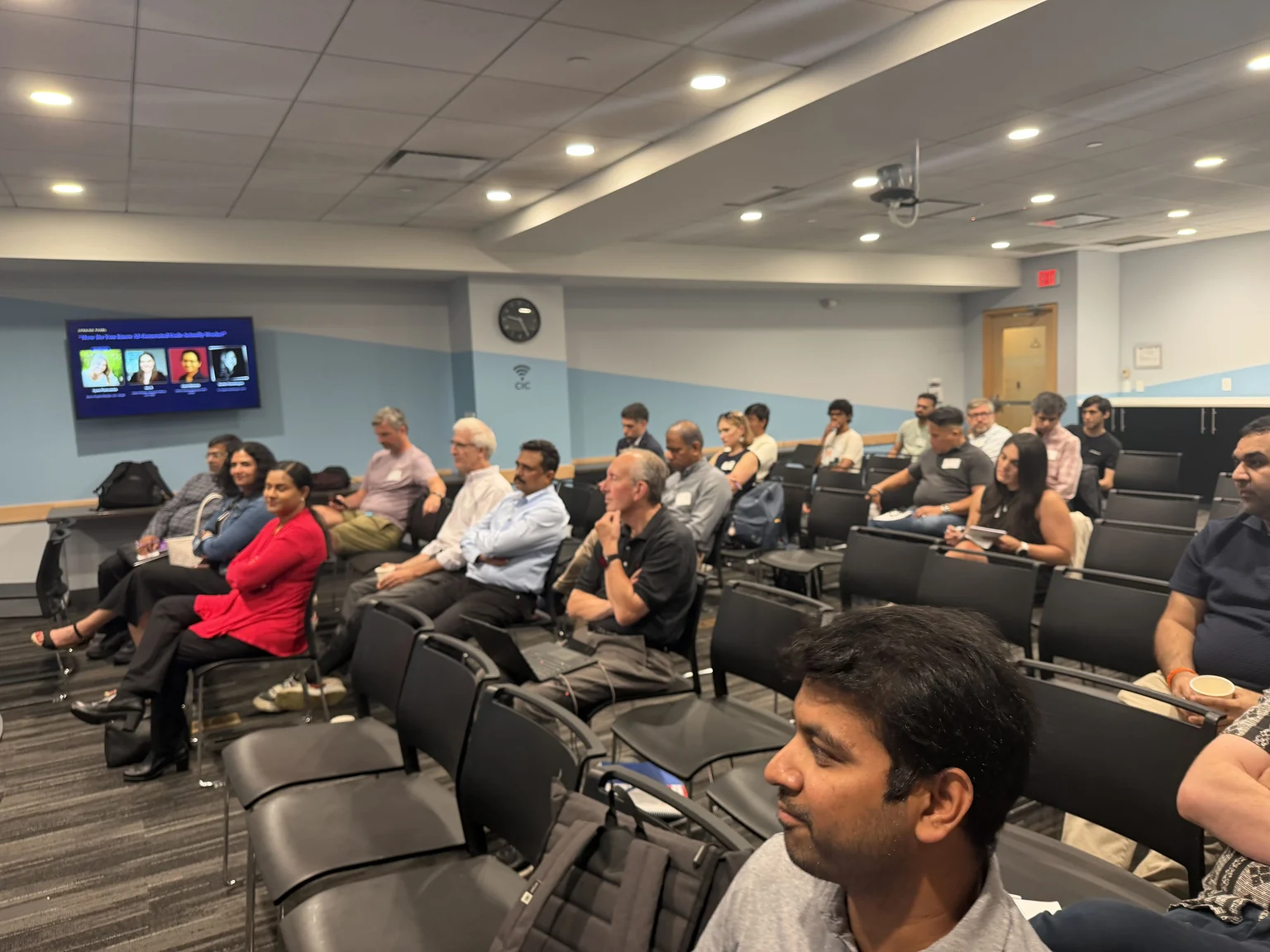 Attendees at The Agentic Quality Tour Boston opening panel